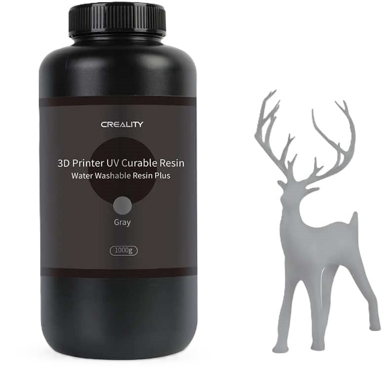 Creality Water Washable Resin Plus 1Kg – UV Curable LCD/MSLA Resin