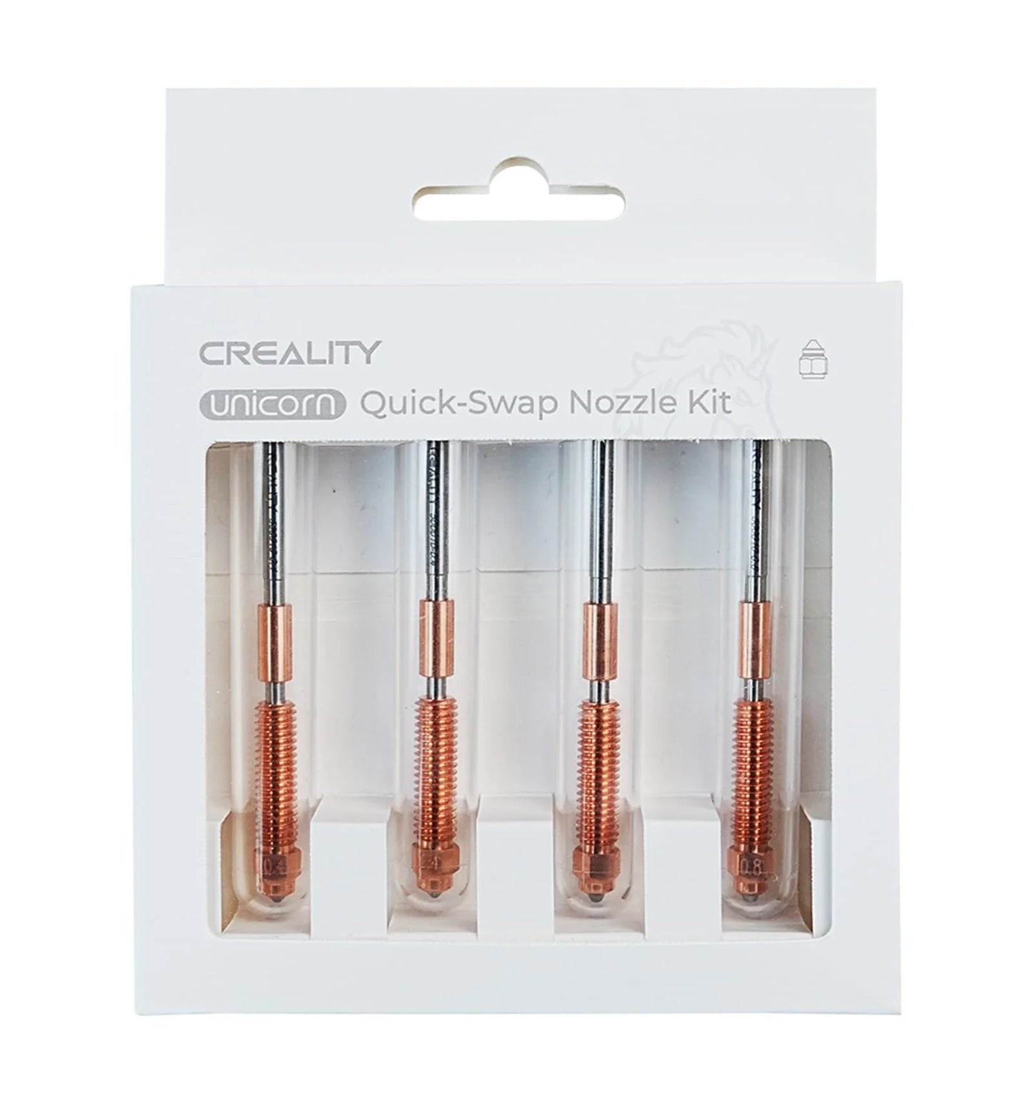 Creality Unicorn Quick Release Hardened Nozzle set for Creality K1C and Ender 3V3 0.4mm