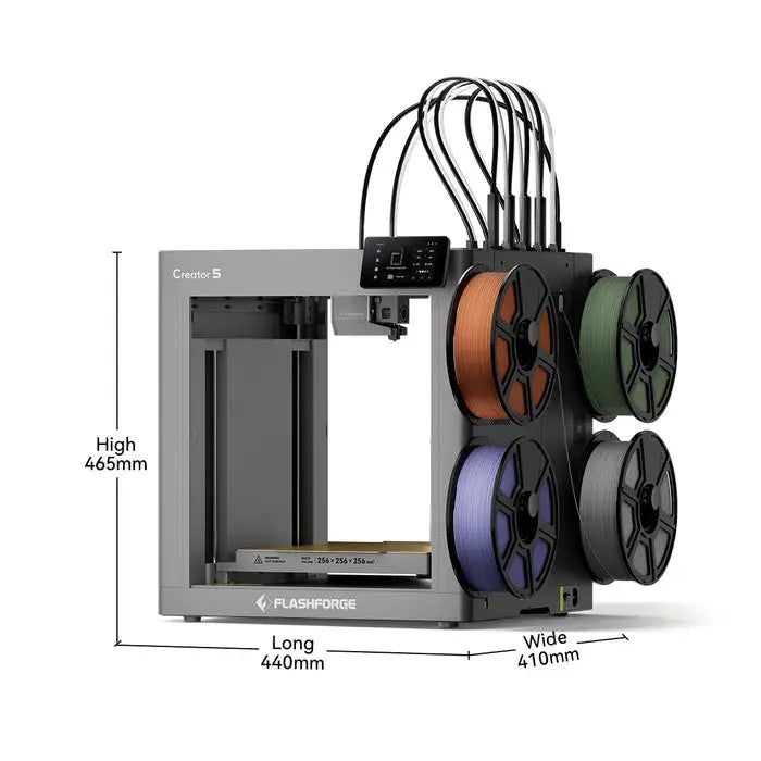 Flashforge Creator 5 - 4-Toolhead Multi-Colour 3D Printer