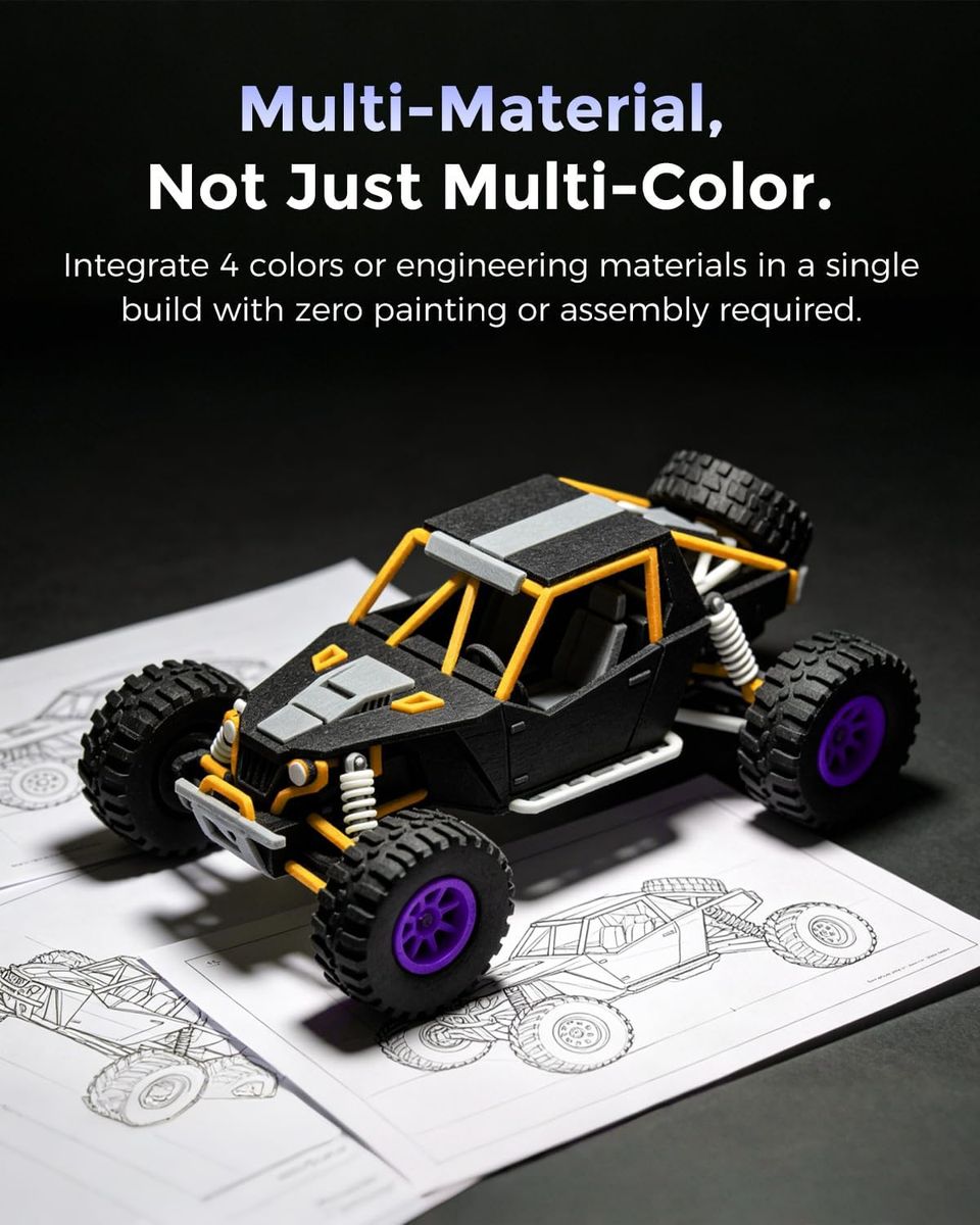 Flashforge Creator 5 - 4-Toolhead Multi-Colour 3D Printer
