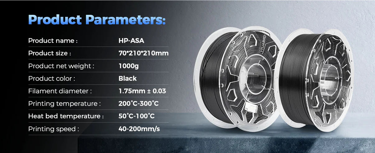 HP ASA Filament Black 1Kg