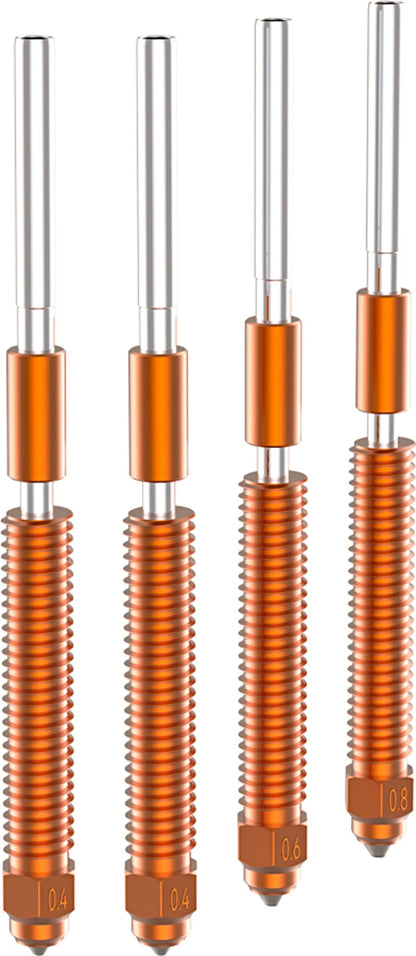 Unicorn K2Plus Quick-Swap Nozzle Kit -                                               2*0.4mm / 1*0.6mm/ 1*0.8mm