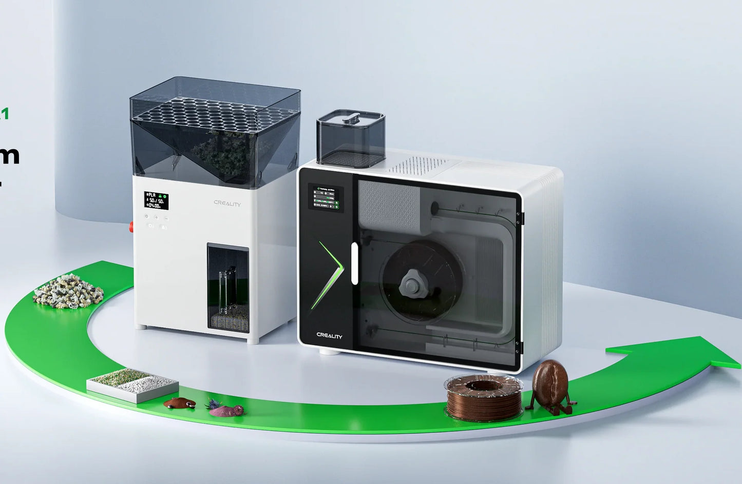 Creality Desktop Filament Maker M1 and Shredder R1 Combo