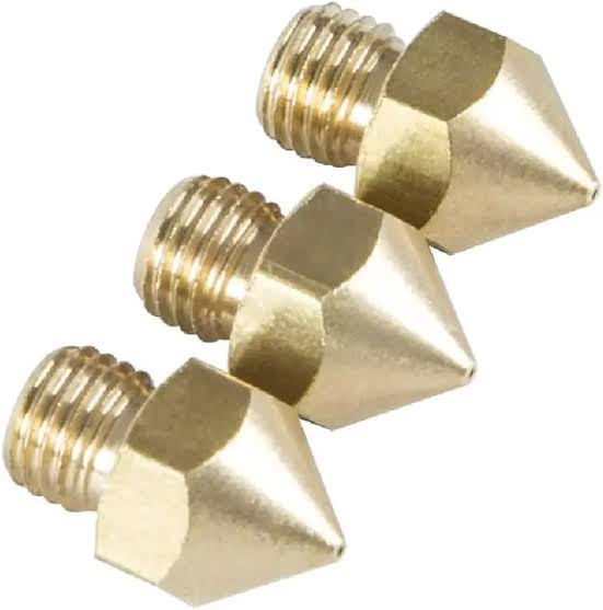 Creality M6 0.4mm Brass Nozzle - Big Head - 5pcs